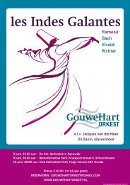  Levendige concerten van het GouweHart Orkest